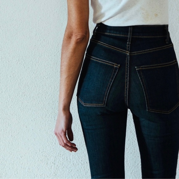 imogene + willie Denim - Imogene + Willie Elizabeth Handmade USA High Rise Women's Indigo Dark Jeans 28R